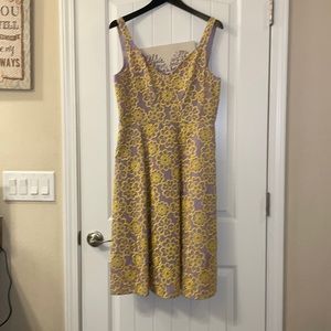 Bnwot Kate Spade ♠️ midi dress sz. 10 in lavender with yellow flowers